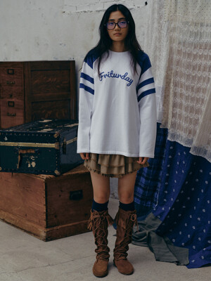 Friturday Block Sweatshirt 2Color_F243TS02