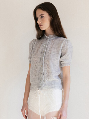 SUGA POWDER CROCHE HALF KNIT CARDIGAN_TT5S305LG