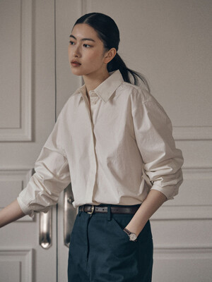 LOWRA COTTON SHIRT_IVORY