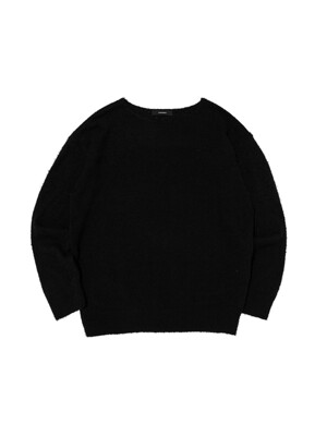 BOUCLE ROUND KNIT (BLACK)