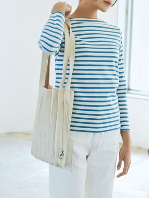 Lucky Pleats Knit M Melting Cream