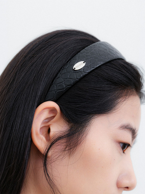 아틀리에 나인 (HC-0058)CROCO HAIR BAND