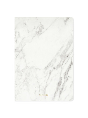 STONE NOTEBOOK - White marble