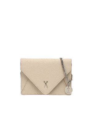 Easypass Amante Card Wallet with Chain Ecru Beige
