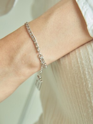 silver one chain bracelet 02