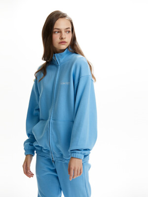 2WAY ZIP UP TRACK TOP SKY BLUE