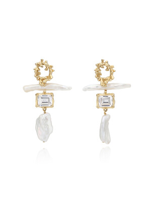 Coral reef earrings (White)