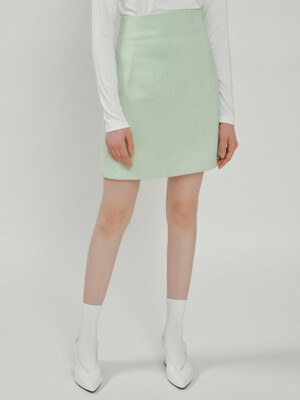 FSTS TWEED MINI SKIRT MINT