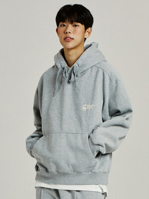 LOGO HOODIE grey (기모)