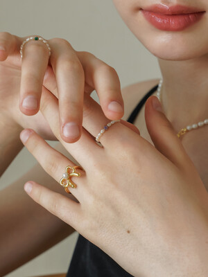 Love Knot Pearl Ring