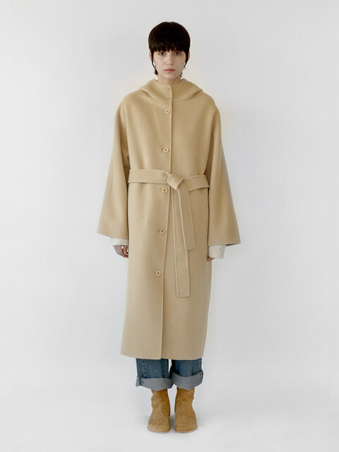 아우터 - 떼뚜 (tetu) - handmade hooded coat beige