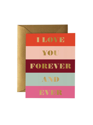 라이플페이퍼 Color Block Love Card 사랑 카드