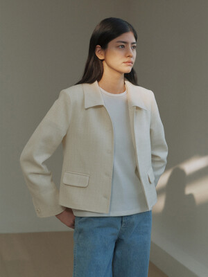 Standard tweed jacket (Cream)
