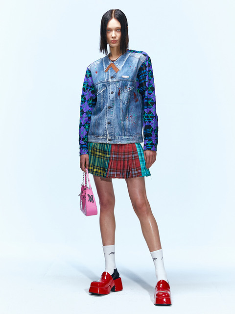 티셔츠 - 앤더슨 벨 포 우먼 (ANDERSSON BELL for WOMEN) - (WOMEN) CARL PAINTED DENIM PRINT TOP atb926w(MULTI)