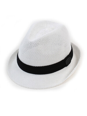 BU Cool White Knit Fedora 여름페도라