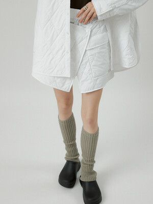 Breeze SK 2way wrap mini skirt [white]