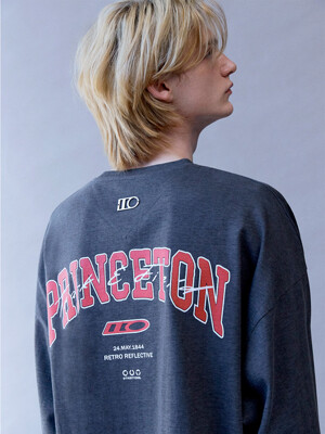 Princeton Overlay Long-Sleeved T-Shirt (PIGMENT CHARCOAL)