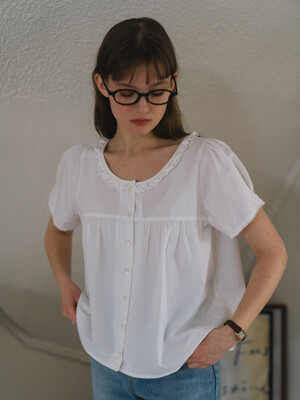 momo lace blouse_ivory