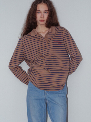 01 M.C Stripe PK Shirt / Beige