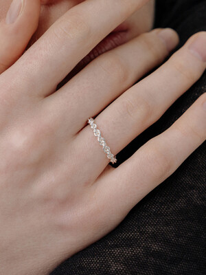 [Silver925] WE007 Silver twist rope ring