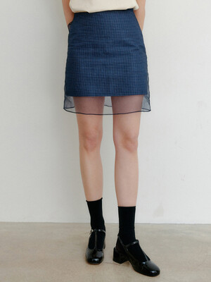 무어 시스루 미니 스커트 / MOORE SEE THROUGH MINI SKIRT_2colors