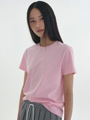 [24SS clove] Daily Fitted T-Shirt (Pink)