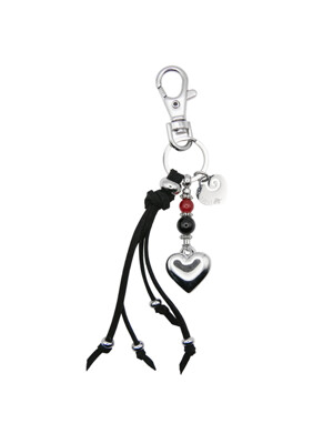 love knot keyring-black