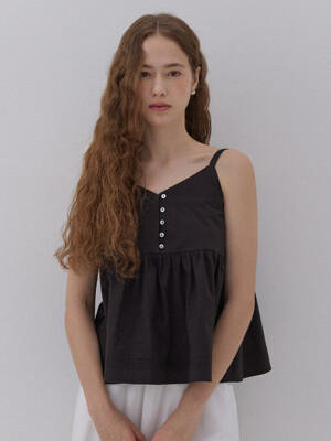 BUNNY SHIRRING SLEEVELESS (2colors)