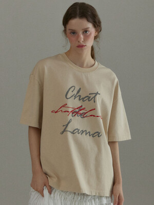 PIGMENT BOXY T-SHIRT [BEIGE]