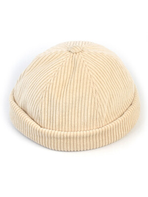 Corduroy Ivory Watch Cap 와치캡