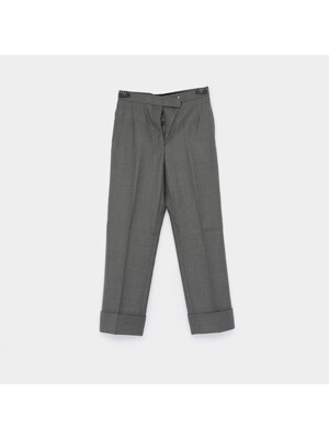 톰브라운 25SS 삼선탭 클래식 롤업 스트레이트 울 여성 팬츠 FTC337A 00626 035