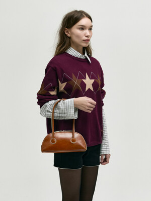 BESSETTE SHOULDER_brown crinkle