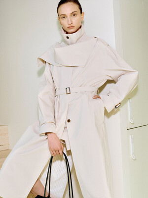 Trench Coat with Scarf SW5SR103-9F