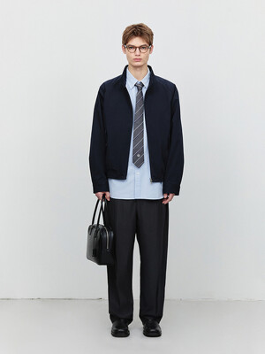 UNISEX MODERN HARRINGTON JACKET DEEP NAVY_M_UDJU5A111N3