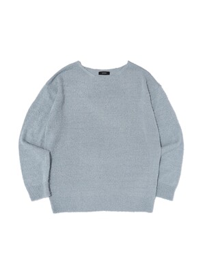 BOUCLE ROUND KNIT (BLUE)