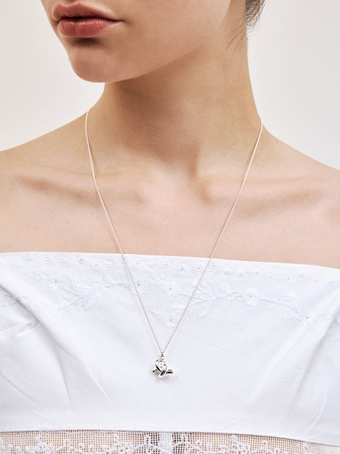 헤이][sv925] alice heart pendant necklace