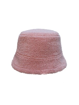 fleece bucket H - pink