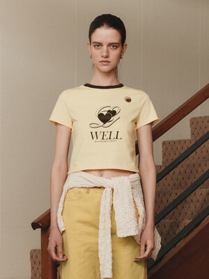 Well Printed Top_Light Yellow