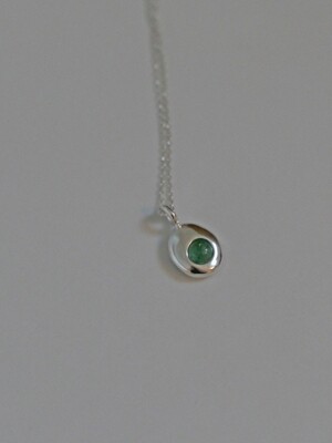 Green Quartz drop Necklace