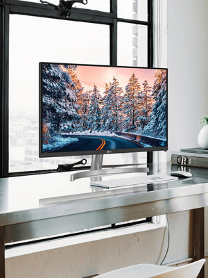 LG 27ML600SW 27인치모니터 IPS FullHD 화이트 슬림베젤 프리싱크 스피커내장 (공식인증점)