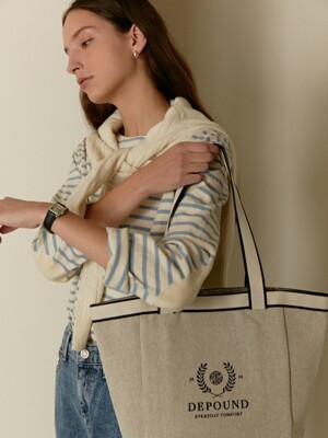 joy bag (crown logo) - melange black