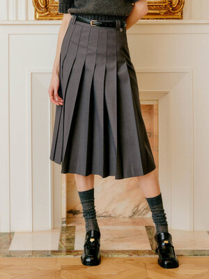 키라 플리츠 스커트 / KYRA PLEATS SKIRT_2colors