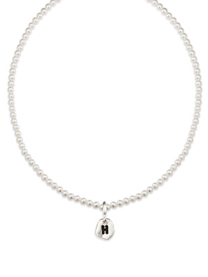 PEARL 조약돌 INITIAL NECKLACE