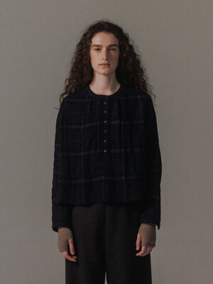youth check blouse
