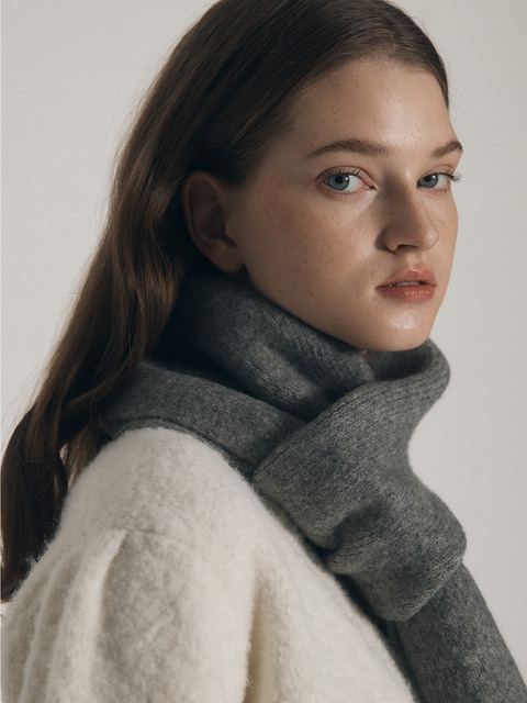 스카프/머플러 - 브라이튼 (BRIGHTEN) - Wool Mini Storm Gray
