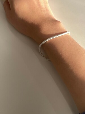 rope silver bracelet