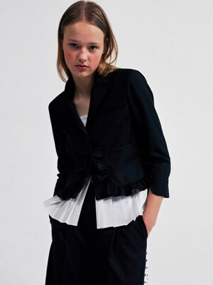 23SS Frill Pocket Capri Jacket_BLACK