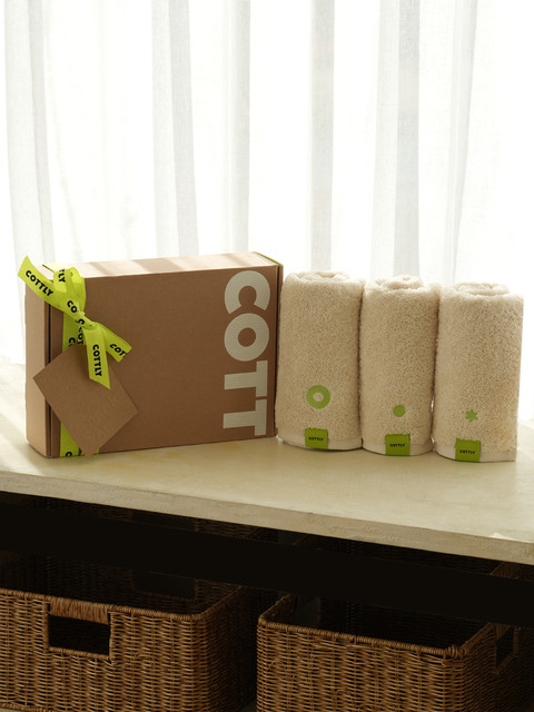 생활용품 - 코틀리 (COTTLY) - premium towel gift set(3p)_signiture1