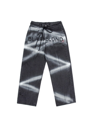 BBD Sprayed Custom Denim Pants (Charcoal)
