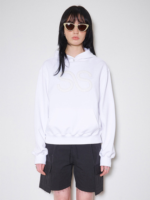 티셔츠 - 쎄션 (ssession) - SS PATCH HOODIE, white